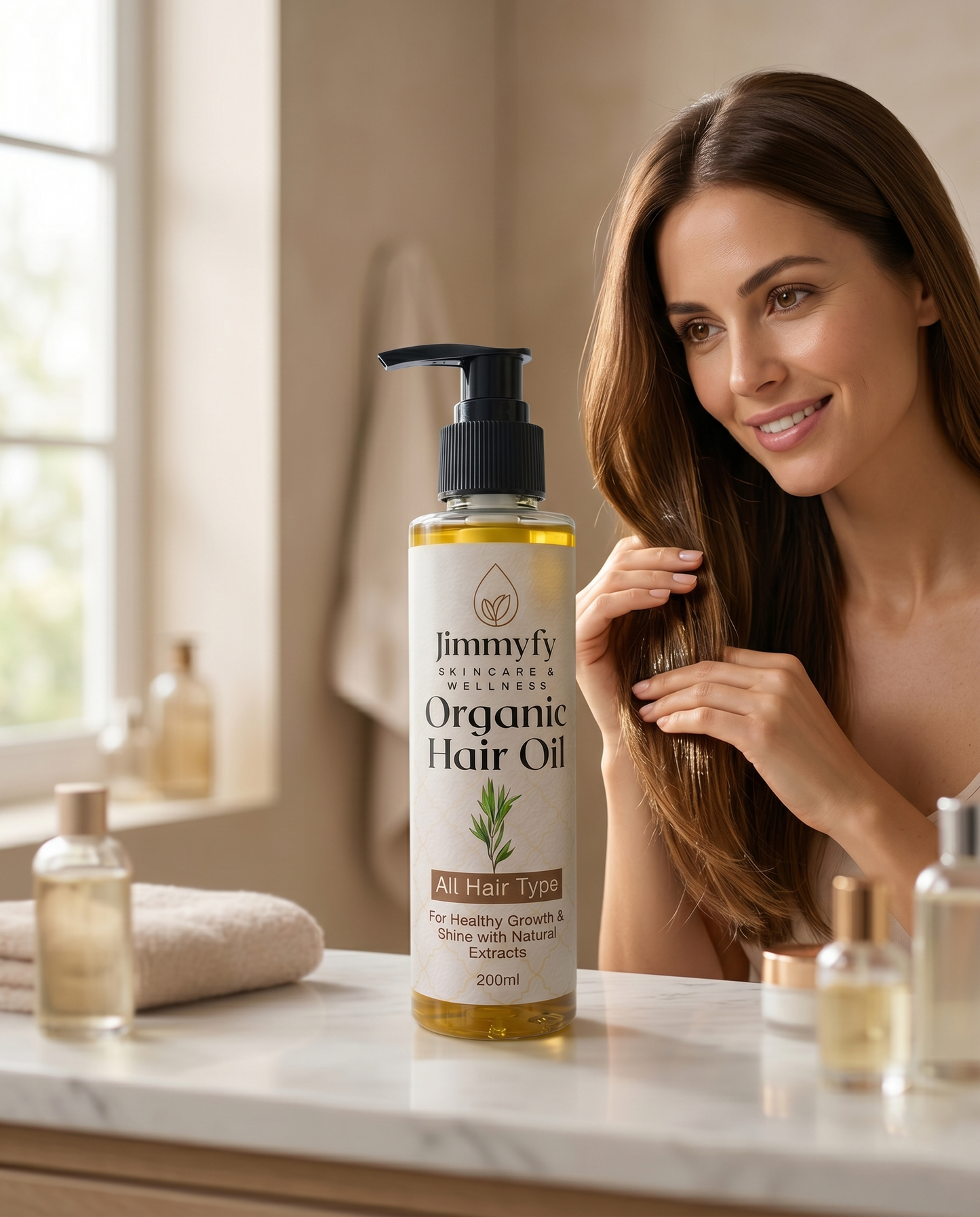 Jimmyfy Organic Hair Oil – Natural Herbal Hair Growth & Nourishing Oil